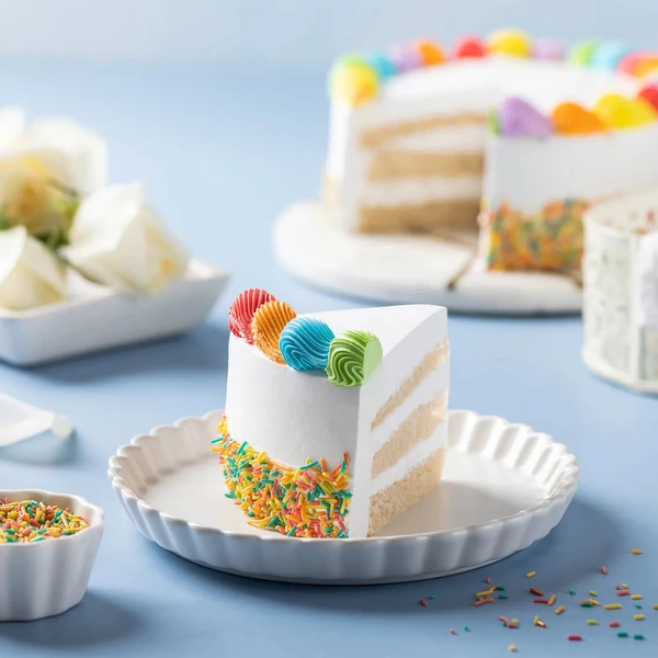 Rainbow Vanilla Cream Cake - 500 Gram