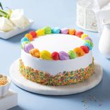 Rainbow Vanilla Cream Cake - 1 KG
