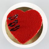 Red Velvet Heart Cake - 500 Gram