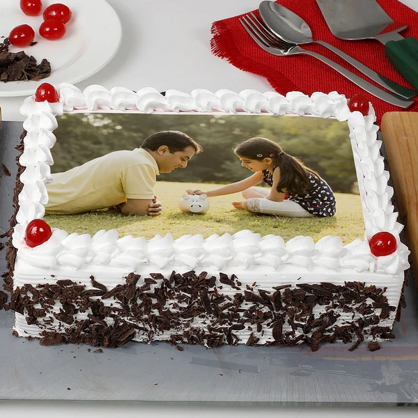 Special Black Forest Photo Cake - 500 Gram