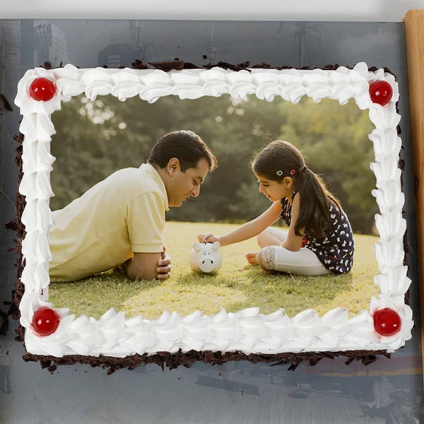 Special Black Forest Photo Cake - 500 Gram