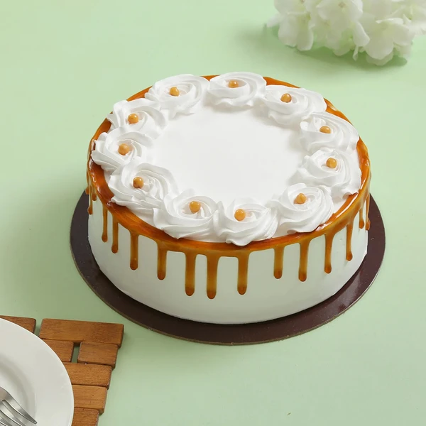 Crunchy Butterscotch Cream Cake - 500 Gram
