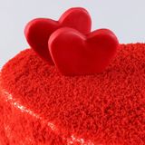 Sweet Red Heart Velvet Cake - 1 KG