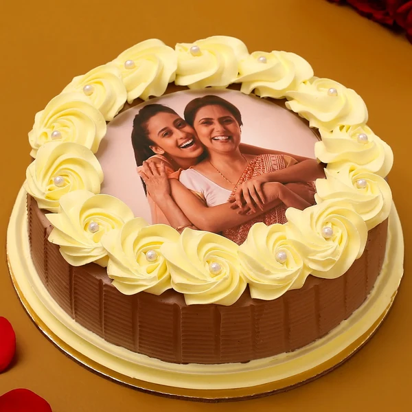 Special Bond Photo Chocolate Cake - 500 Gram