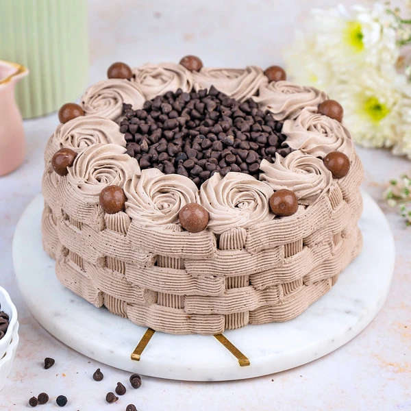 Basketweave Design Chocolate Cake - 1 KG
