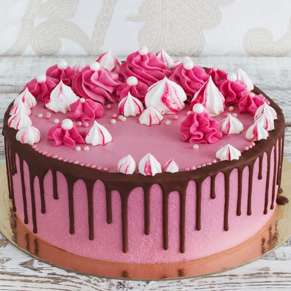 Pink Strawberry Cream Cake - 2 KG