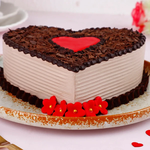 Choco Heart Valentine's Cake - 500 Gram