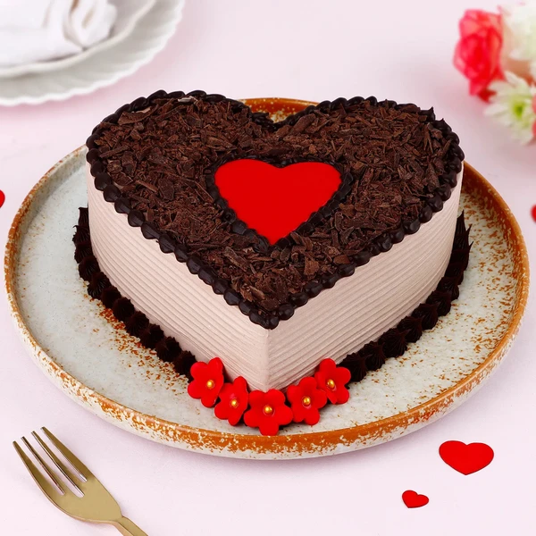 Choco Heart Valentine's Cake - 2 KG