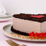 Choco Heart Valentine's Cake - 2 KG