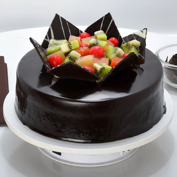 Chocolate Fruit Gateau Cake - 500 Gram