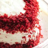 Red Velvet Heart Cream Cake - 500 Gram