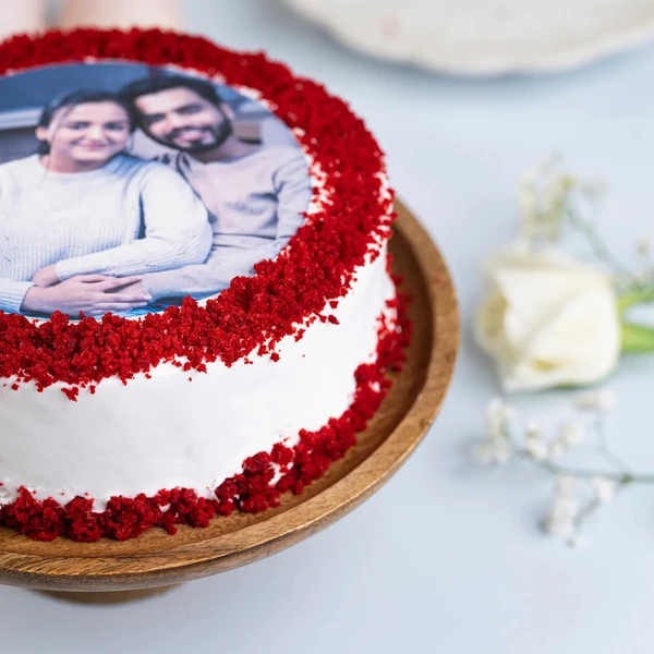 Red Velvet Photo Cake - 1 KG