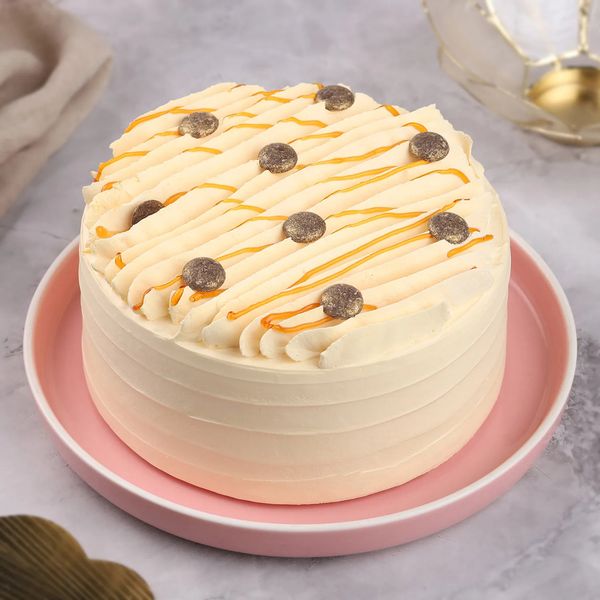 Butterscotch Symphony Cream Cake - 500 Gram