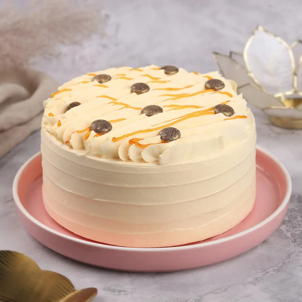 Butterscotch Symphony Cream Cake - 500 Gram