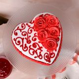 Rosy Heart Chocolate Cake - 1 KG