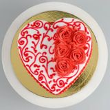 Rosy Heart Chocolate Cake - 2 KG