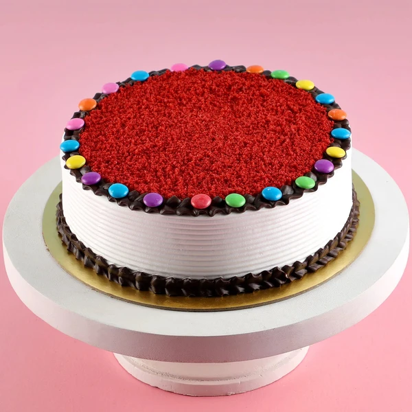 Red Velvet Gems Cake - 500 Gram