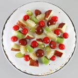 Fresh Flowers Fruit Vanilla Cake - 1 KG
