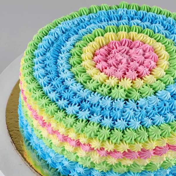 Colourful Cream Pineapple Cake - 2 KG