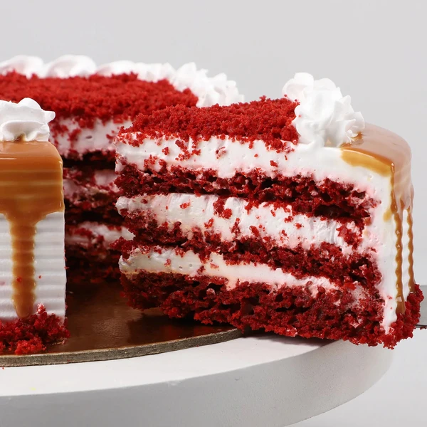 Scrumptious Red Velvet Cake - 500 Gram