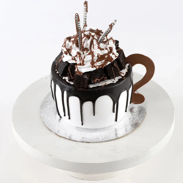 Frosty Mug Designer Chocolate Cake - 1 KG