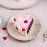 Pink Hearts Chocolate Cream Cake - 500 Gram