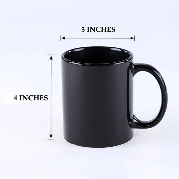 In Love Personalised Black Mug