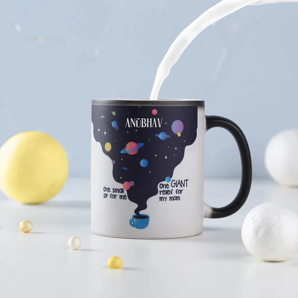 Universe In My Coffee Personalised Magic Mug