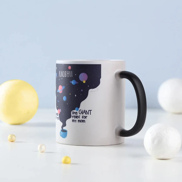 Universe In My Coffee Personalised Magic Mug