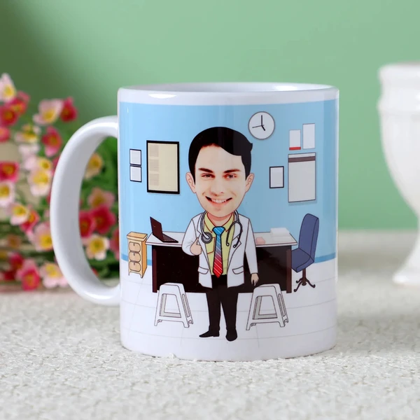 Personalised Doctor Caricature Mug