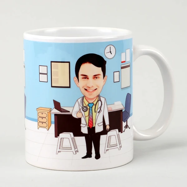 Personalised Doctor Caricature Mug