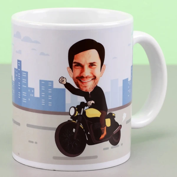 Personalised On Bike Mug