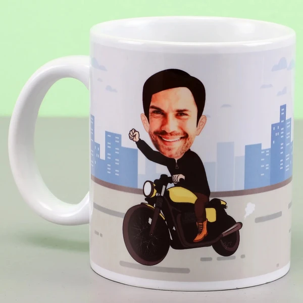 Personalised On Bike Mug