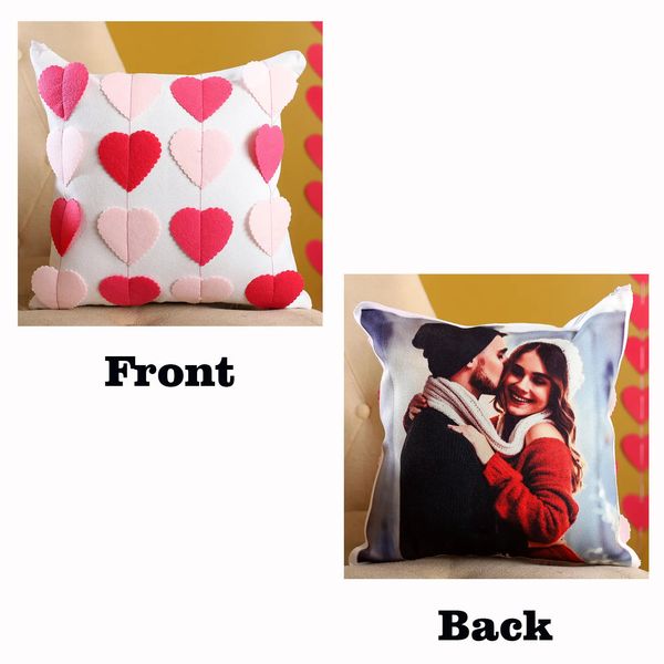 Personalised You & Me Double Side Cushion