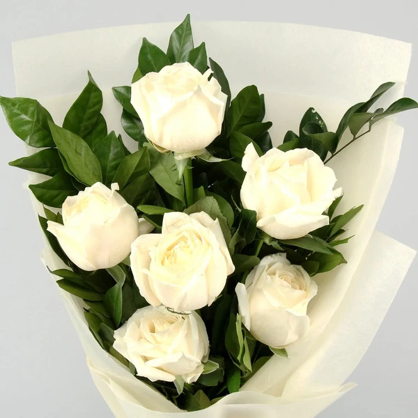 White Roses Bouquet