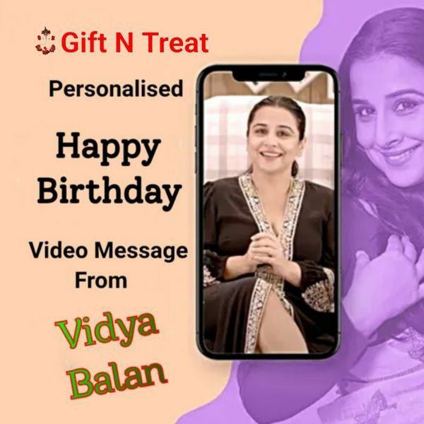 Personalised Birthday Video Message From Vidya Balan