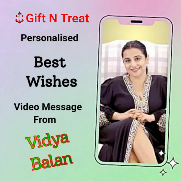 Personalised Best Wishes Video Message From Vidya Balan