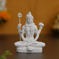 White Polyresin Lord Shiva Statue