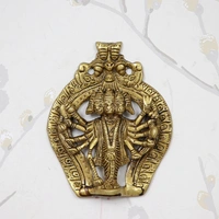 Golden Brass Lord Panchmukhi Hanuman Statue