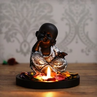 Decorative Smiling Monk Buddha Idol