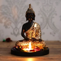 Handcrafted Meditating Golden Buddha Statue