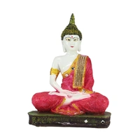 Red Buddha Decorative Showpiece