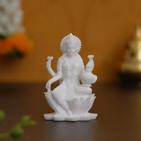 White Polyresin Goddess Laxmi Statue