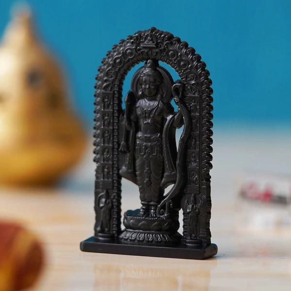 Black Metal Handcrafted Shri Ram Statue