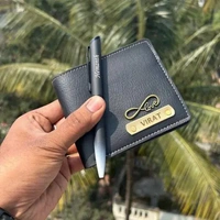 Personalized Nexon Wallet With Pen - Gray