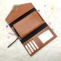 Elegant Personalized Women's Wallet With Charm | Tan