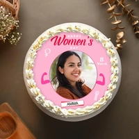 Happy Womens Day Photo Cake - 2 Kg
