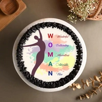 Womens Day Special Photo Cake - 500 Gm