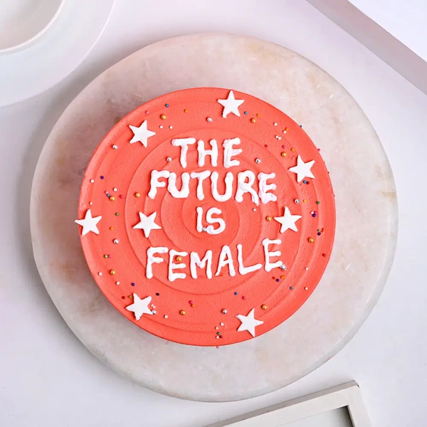 Future Is Female Strawberry Cake - 1 Kg