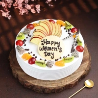 Round Shaped Vanilla Fruit Cake - 1 Kg